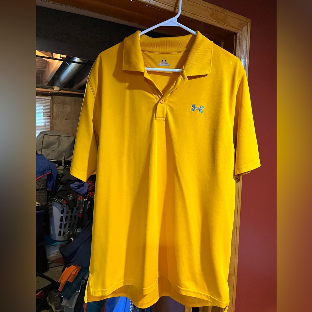 Under Armour Men's Orange Polo Shirt